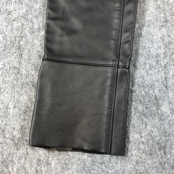 Harley-Davidson Chaps Womens XS Black Leather Motorcycle Riding Zip 98480-98VW - Picture 2 of 16